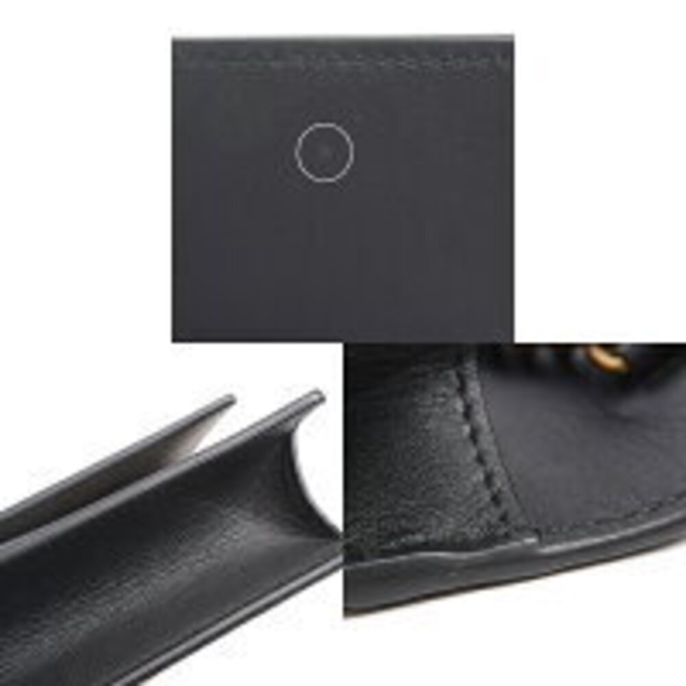 Gucci Queen Margaret Chain Wallet Shoulder Bag Black White - Picture 9 of 9